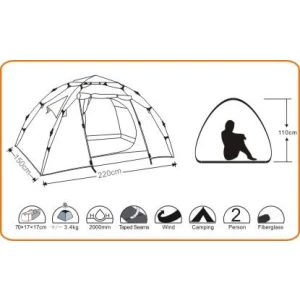 Wildland Mini Moon Nest 200 3 Mevsim 2 Kişilik Kamp Çadırı