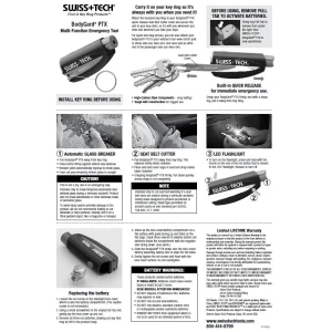 Swisstech BodyGard PTX 3 In 1 Çok Fonksiyonlu Alet