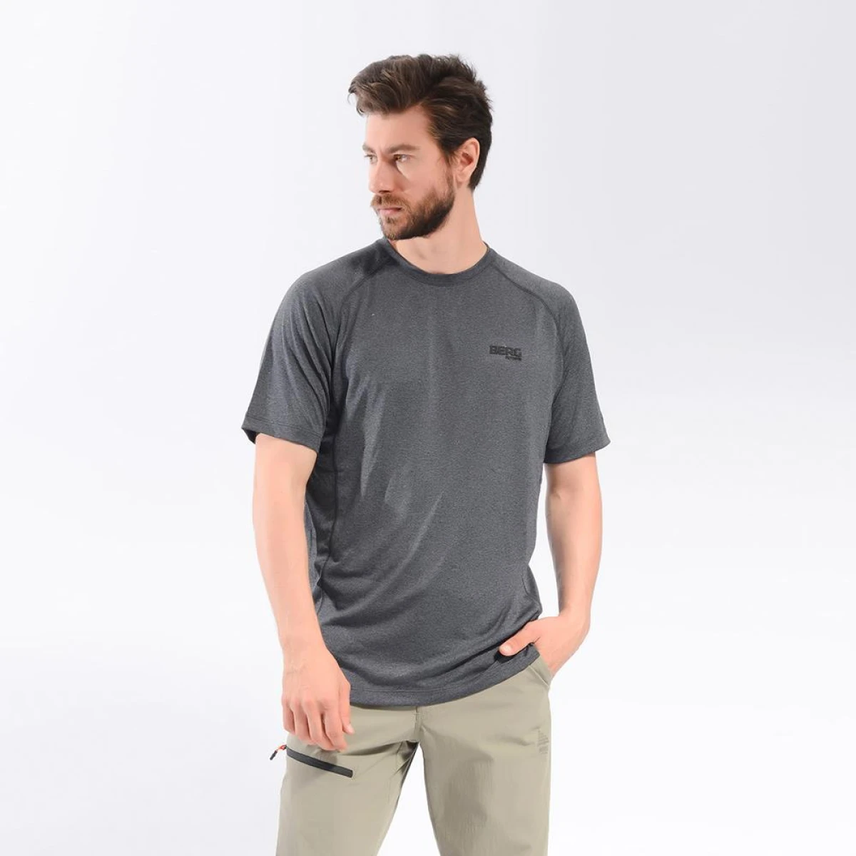 Berg Nahanni Erkek T-Shirt-GRİ - S