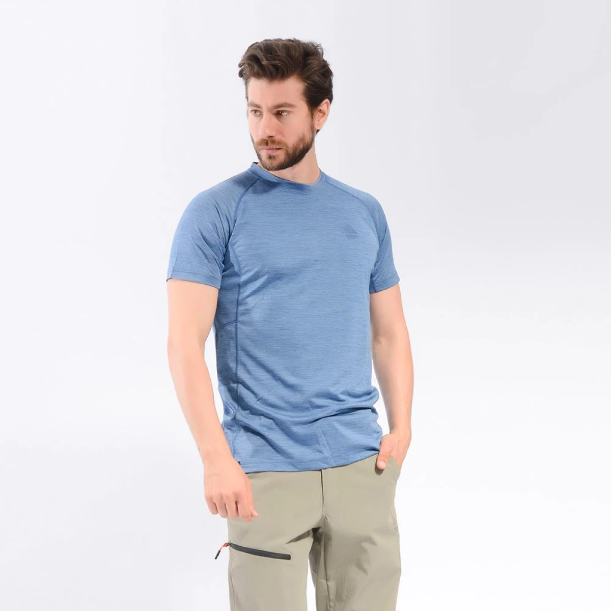 Berg Nahanni Erkek T-Shirt-MAVİ - L