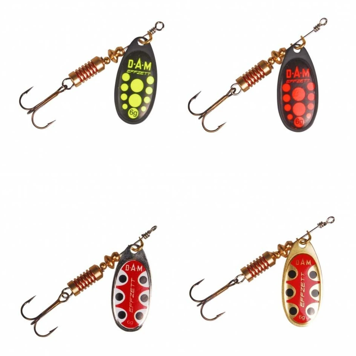 Dam Effzett Standard Spinner 4 gr #2 Kaşık - Black Yellow