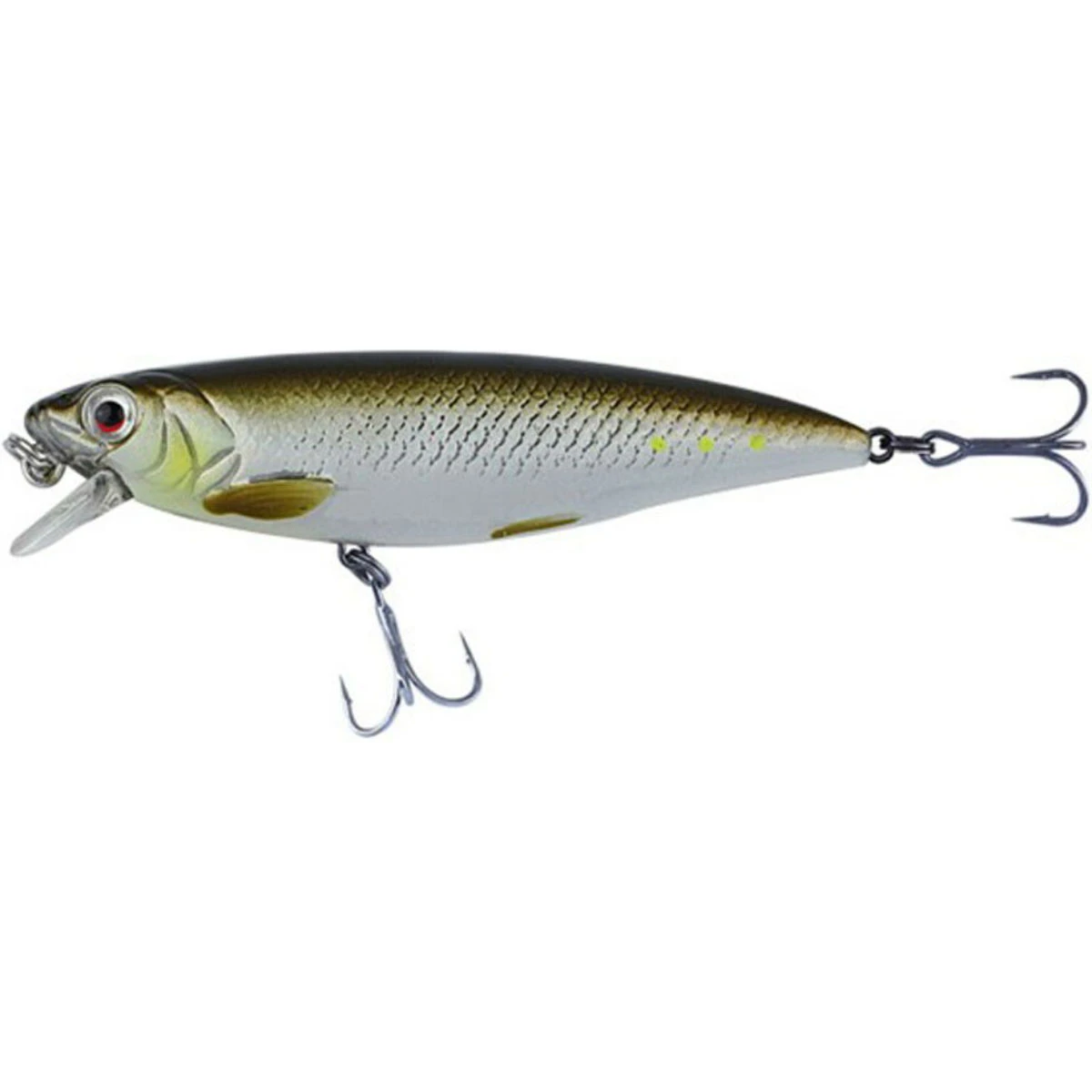 Savage gear 3D Twitch Minnow 6,6cm 5g Suni Yem - 02-Green Silver