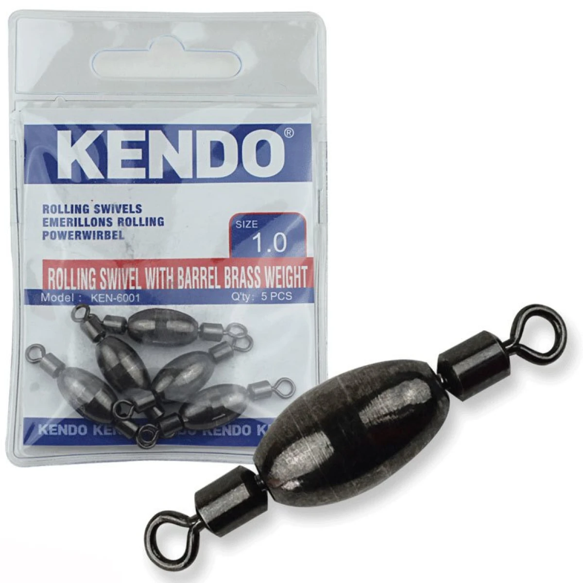 Kendo Rollıng Swivel With Barell Brass Weight 5 Adet (Ağırlıklı Fırdöndü) - 1,5