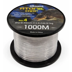 Okuma Atomic Carp Nylon Clear Color 1000m Misina