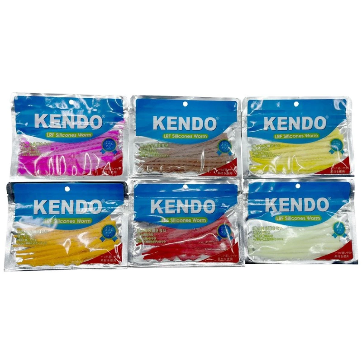 Kendo 10 cm Lrf Silicones Worm (Kokulu) 10 adet - Orange