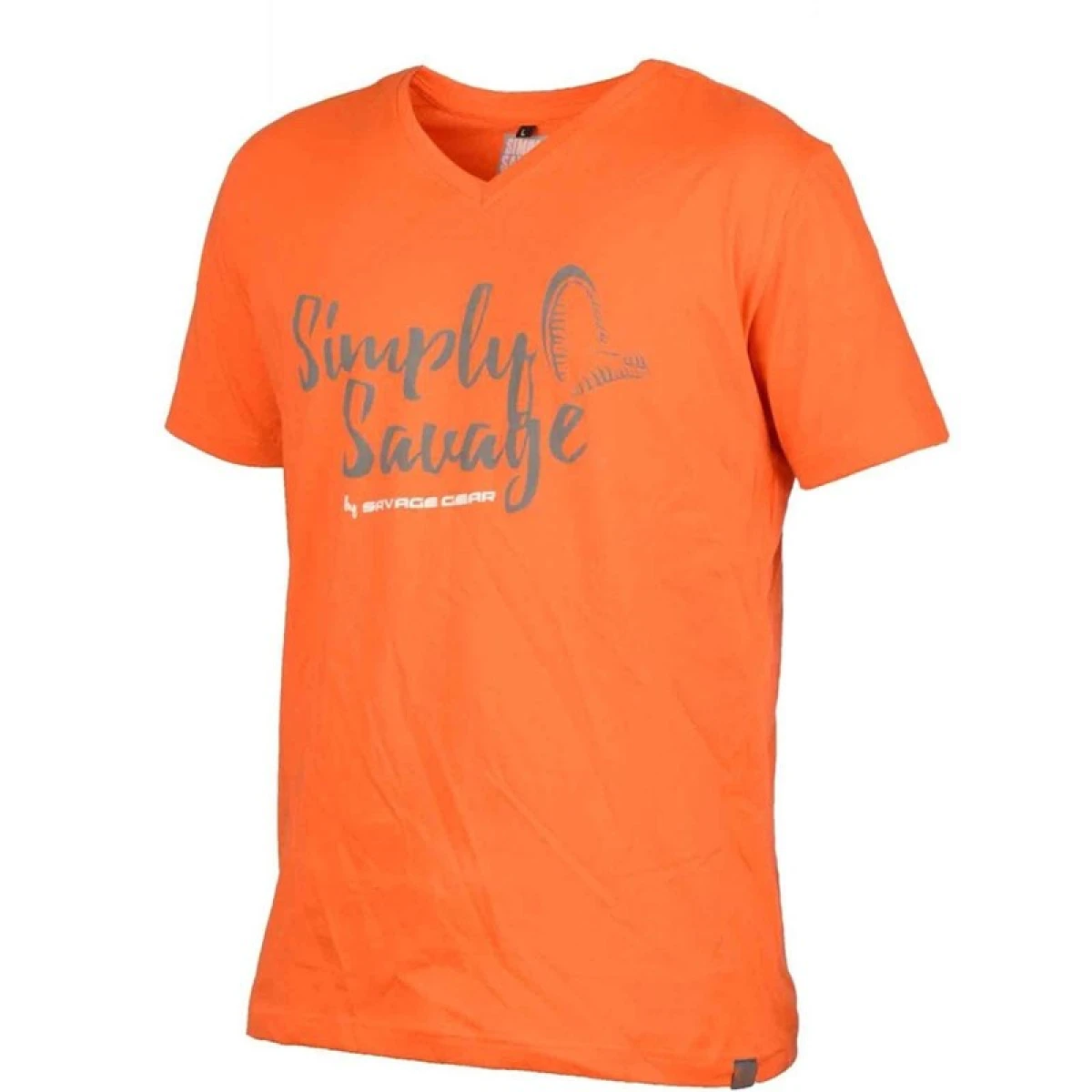 Savage gear Simply  Savage V-neck Tee Grey T-Shirt - L