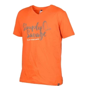Savage gear Simply  Savage V-neck Tee Grey T-Shirt - L