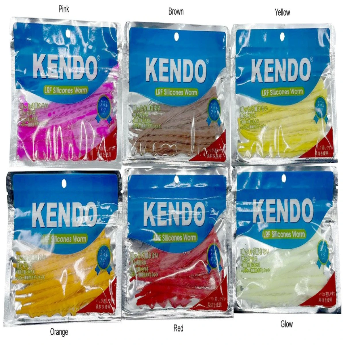 Kendo 10 cm Lrf Silicones Worm (Kokulu) 10 adet - Orange