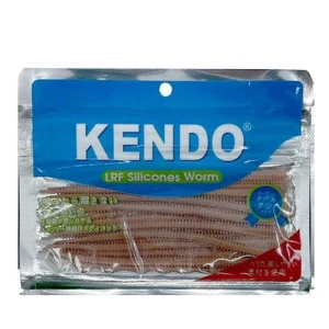 Kendo 10 cm Lrf Silicones Worm (Kokulu) 10 adet - Brown