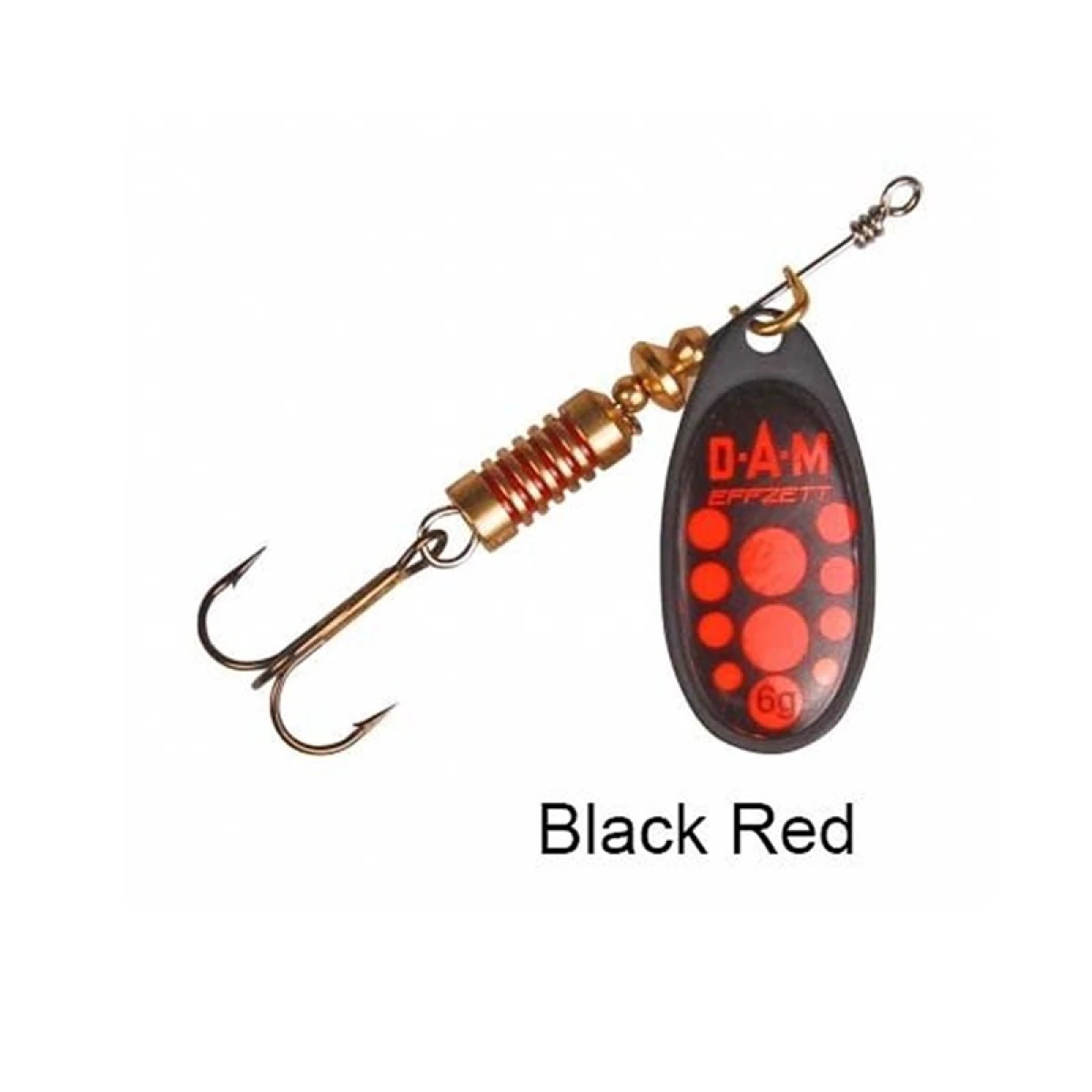 Dam Effzett Standard Spinner 4 gr #2 Kaşık - Black Red