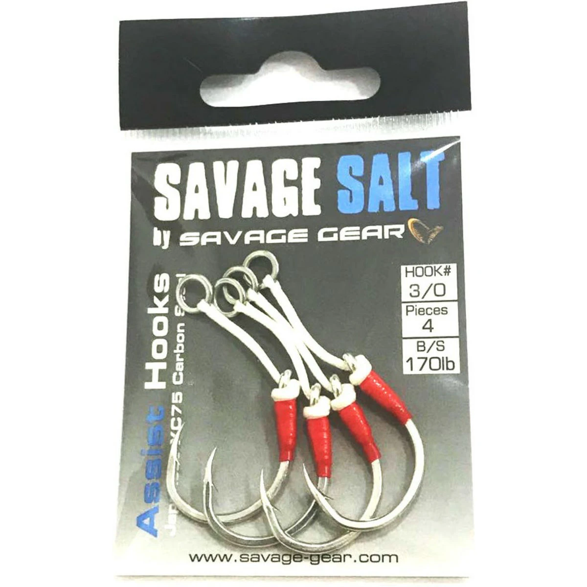 Savage gear Eyed Asist Hook  4 Adet - 5-0 Single 250lbs