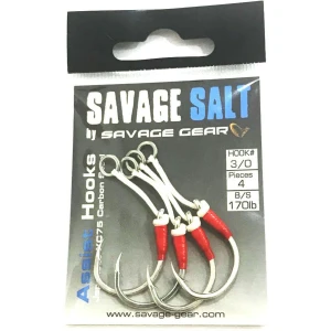 Savage gear Eyed Asist Hook  4 Adet - 5-0 Single 250lbs