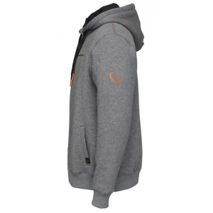 Savage Gear Classic Zip Hoodie Grey Melange - XXL