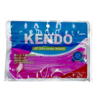 Kendo 10 cm Lrf Silicones Worm (Kokulu) 10 adet - Pink