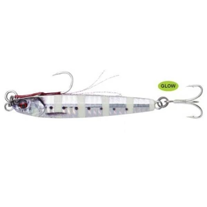 Savage gear 3D Jig Minnow 20 gr 7,5 cm Suni Yem - Glow Zebra