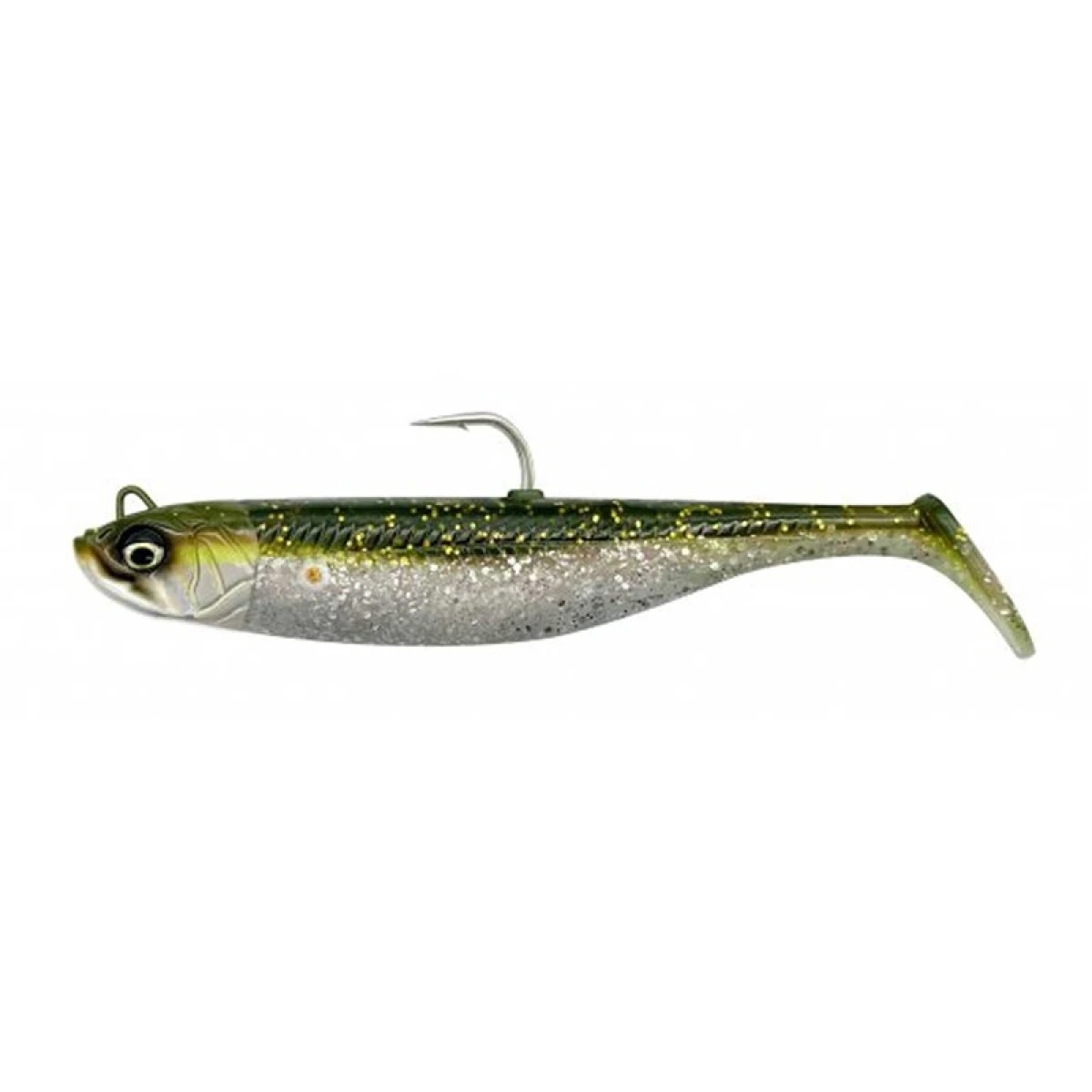 Savage Gear Savage Minnow 10 cm 20 gr 2+1 - Green Silver