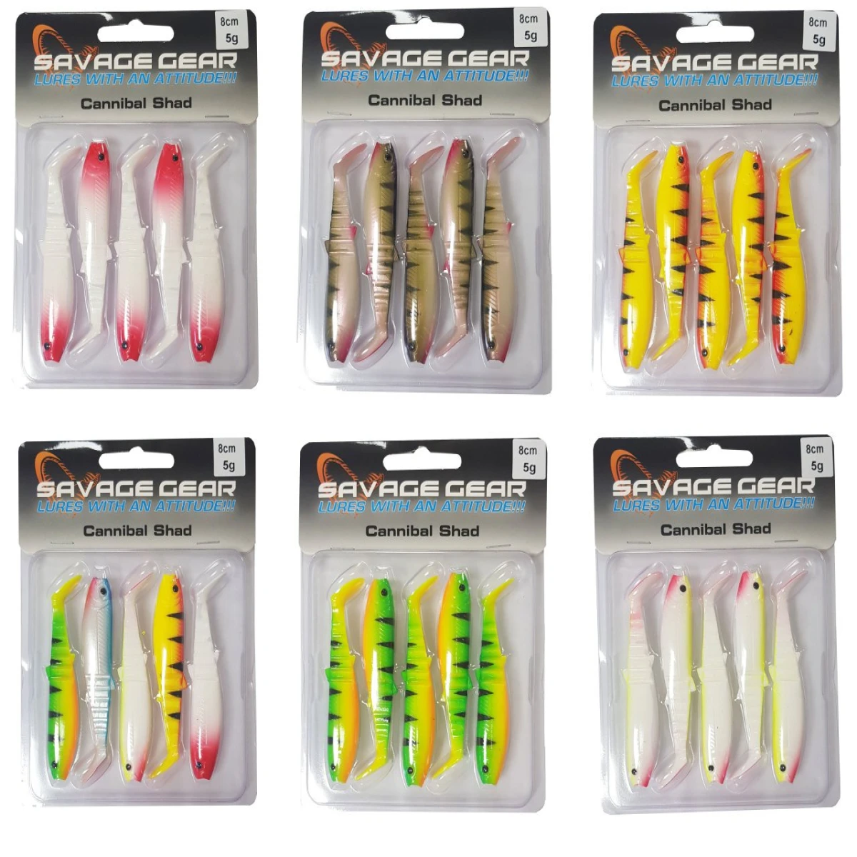 Savage gear Cannibal 8cm 5 Adet Suni Yem - Perch