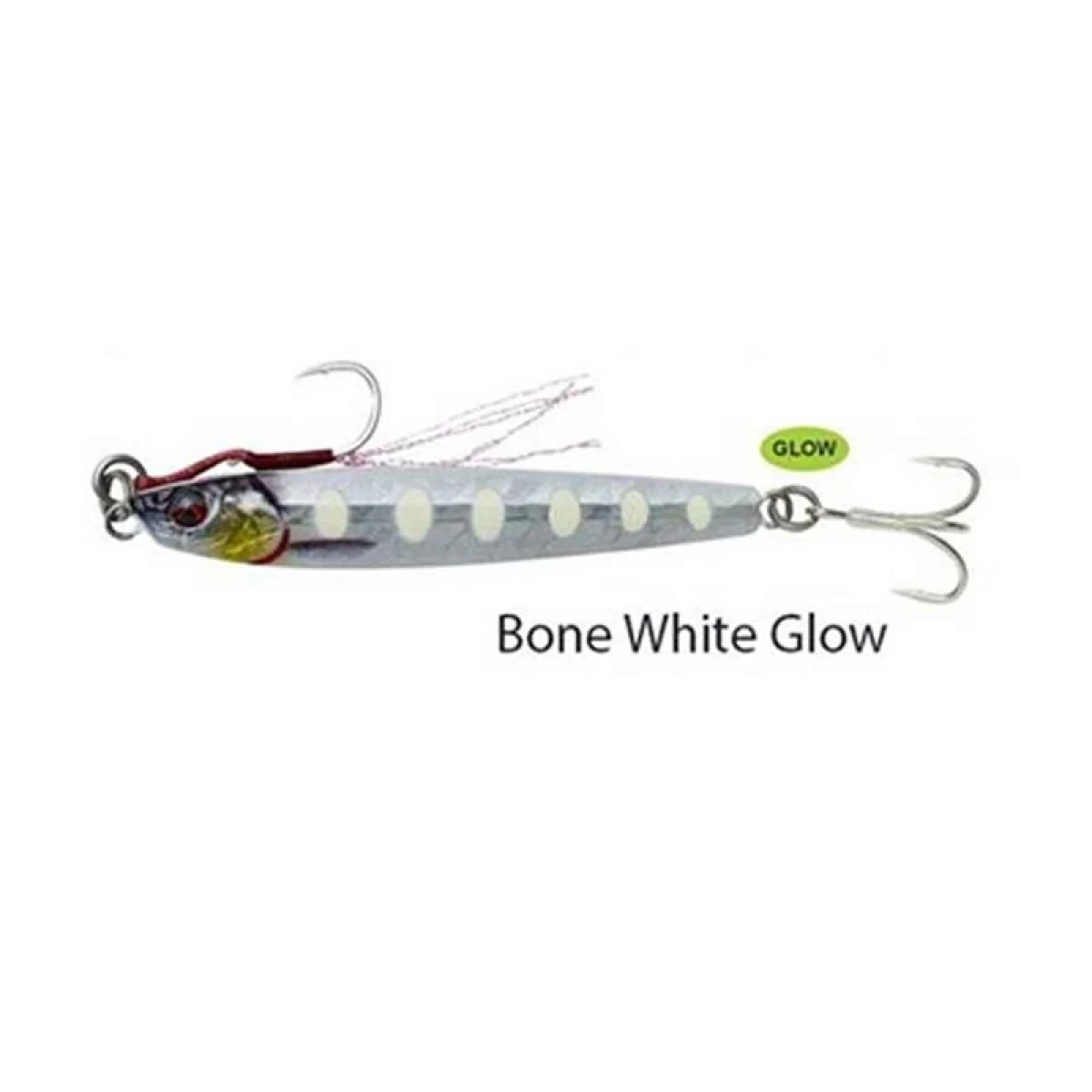 Savage gear 3D Jig Minnow 10 gr 5,9 cm Suni Yem - Bone White Glow
