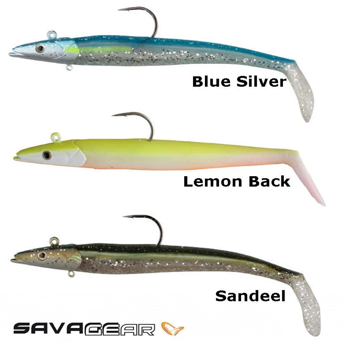 Savage gear Sandeel 18 cm 100 gr 2+1 Adet Suni Yem - Blue Silver