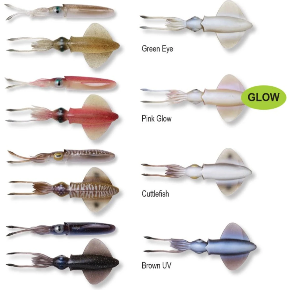 Savage gear Swim Squid 9.5cm 5g 4 Adet Suni Yem - Cuttlefish