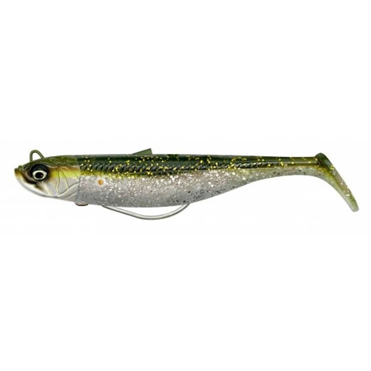 Savage Gear Savage Minnow Weedless 12.5 cm 28 gr 2+1 - Green Silver