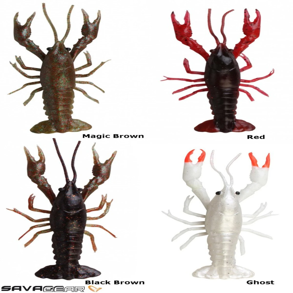 Savage gear LB 3D Crayfish 8 cm 4 gr F 4 Adet Suni Yem - Black Brown