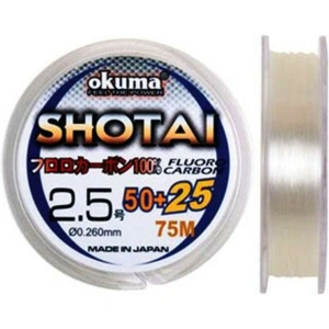 OKUMA Shotai Serisi Fluorocarbon Şeffaf Misina 0.128