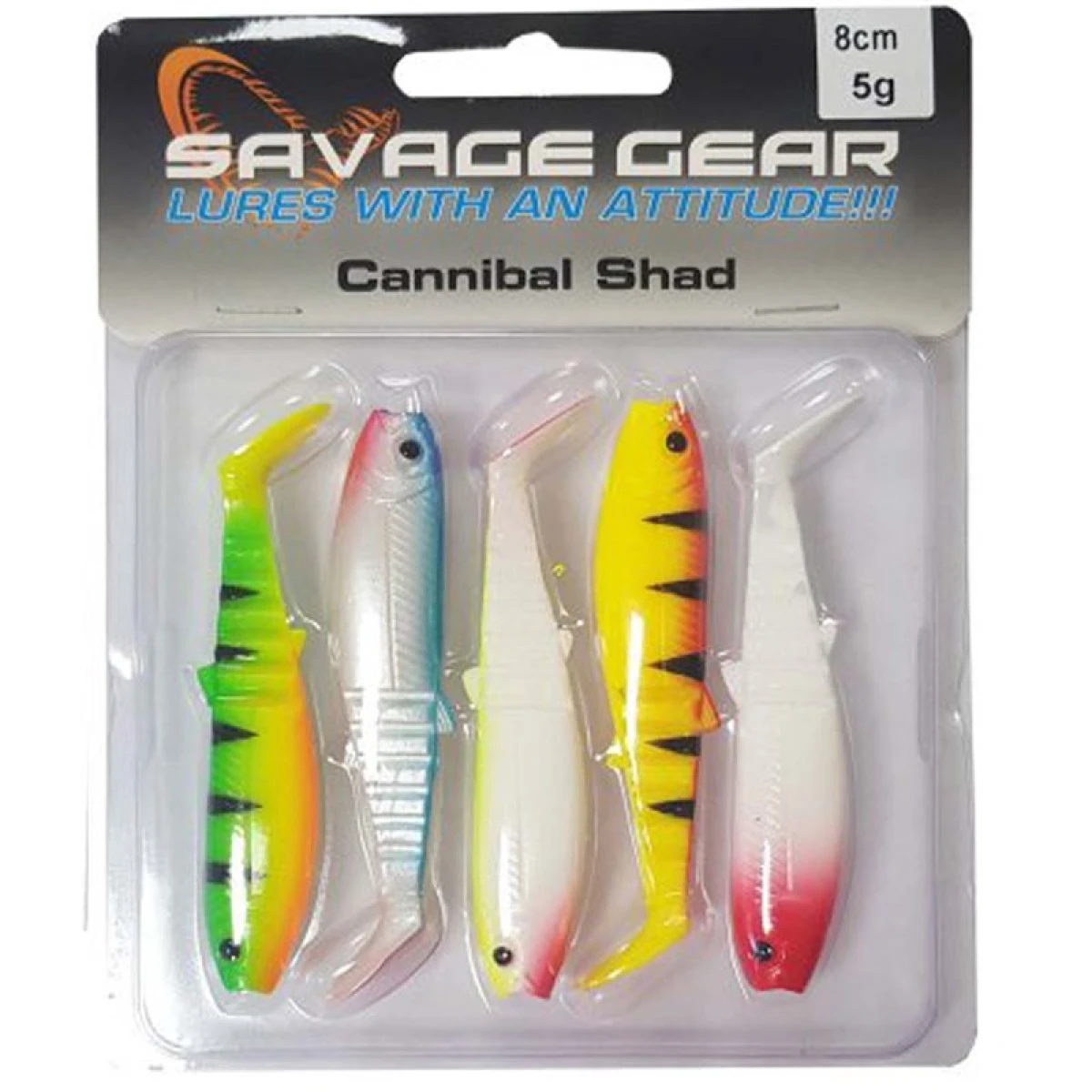 Savage gear Cannibal 8cm 5 Adet Suni Yem - Mıx