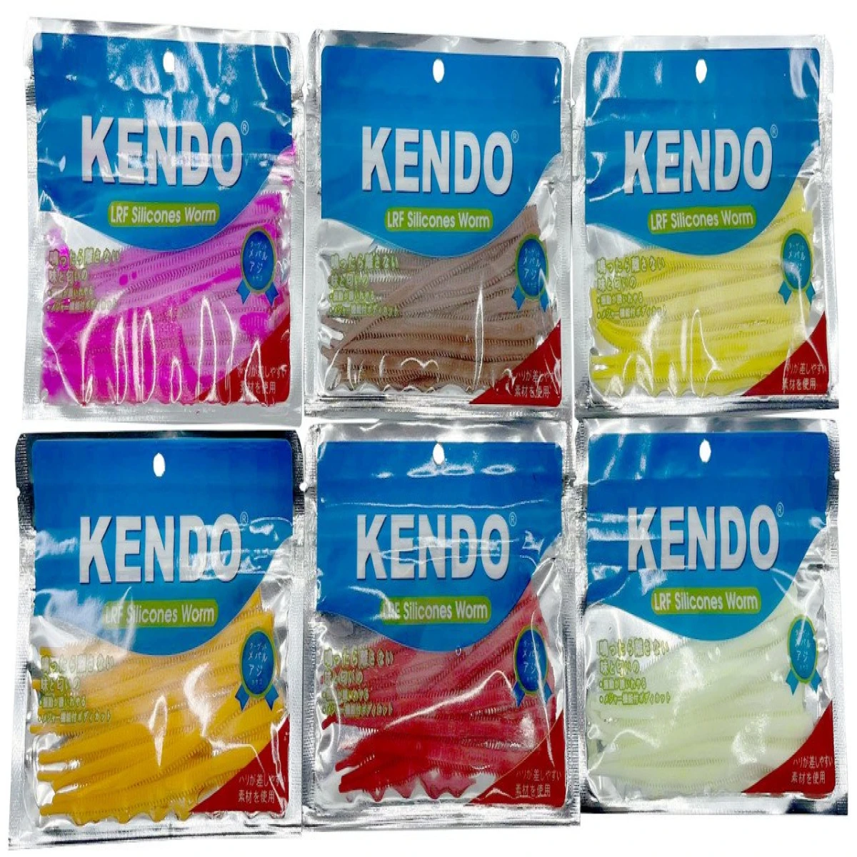 Kendo 10 cm Lrf Silicones Worm (Kokulu) 10 adet - Orange