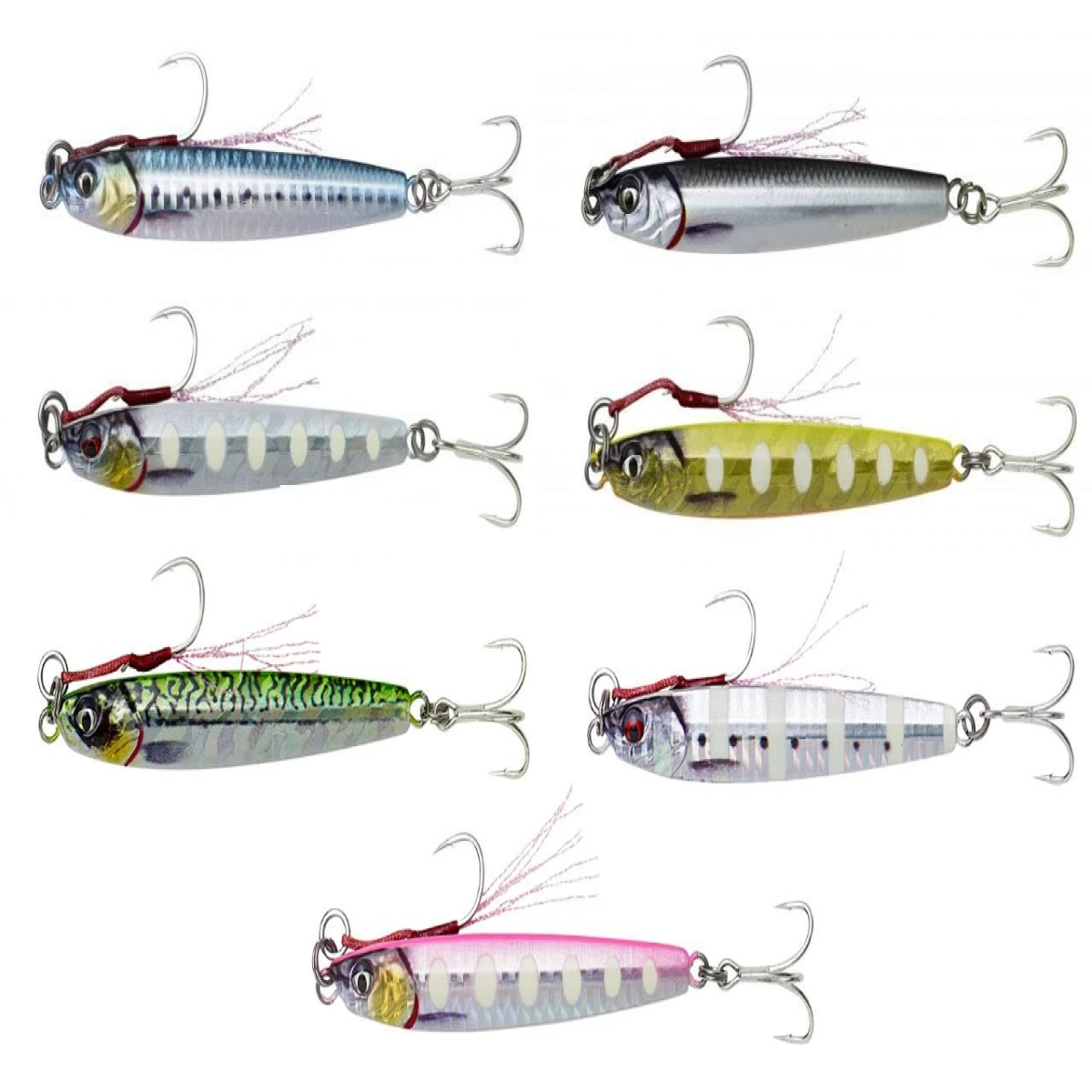 Savage gear 3D Jig Minnow 5 gr 4,6 cm Suni Yem - Bone White Glow