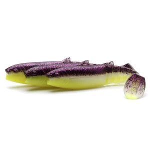 Savage Gear Cannibal Shad 12.5cm 20gr Suni Yem - Purple Glitter Bomb