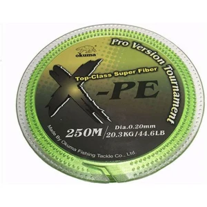 Okuma X-PE Dynema 8 Kat 250 mt Green Örgü İp - 0,15 mm