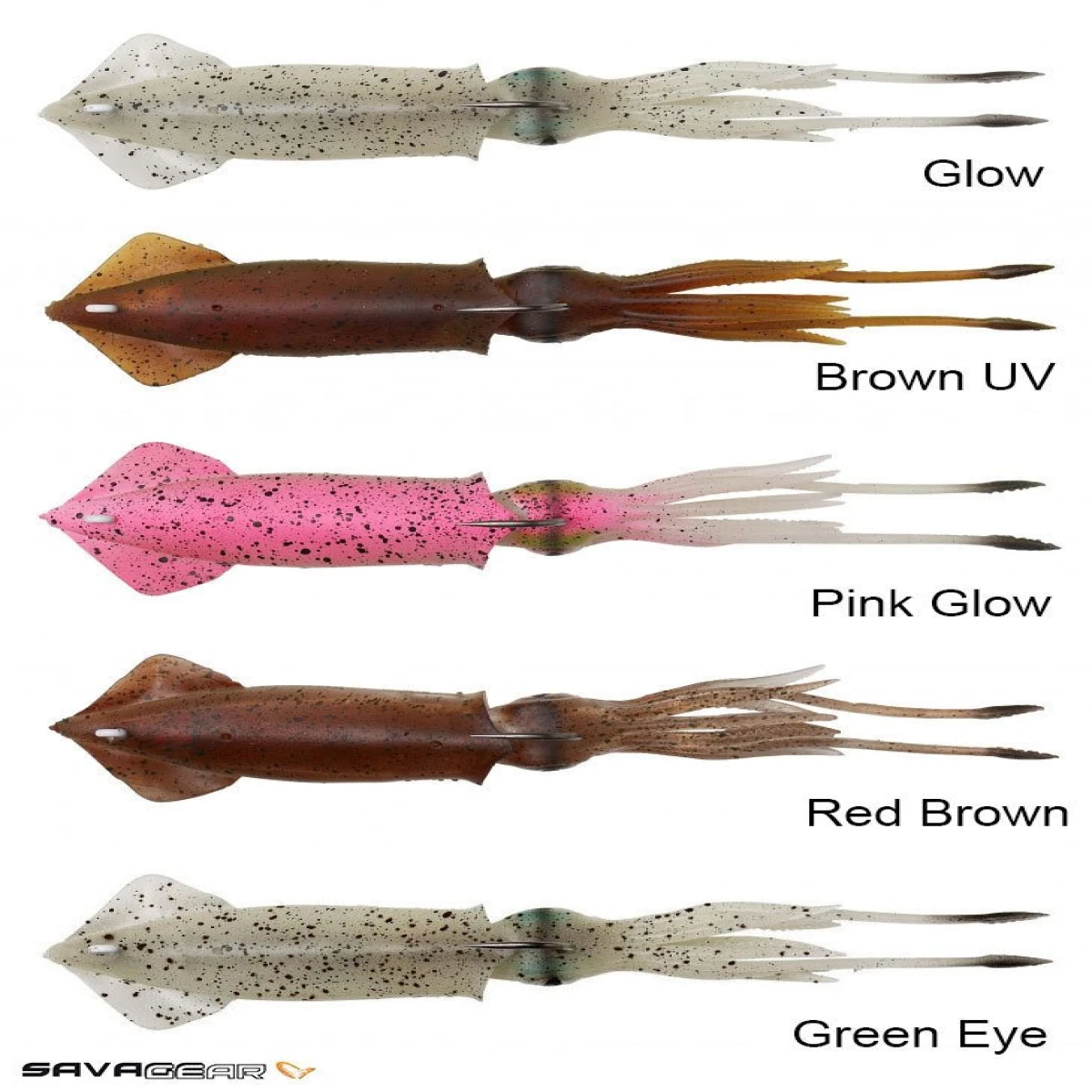 Savage gear 3D TPE Swim Squid 95mm 10g 2 Adet Suni Yem - Brown UV