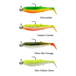 Savage Gear Cannibal Shad 12.5cm 20gr+12.5gr #5/0 Dark Water 4+4 Adet Sahte Balık
