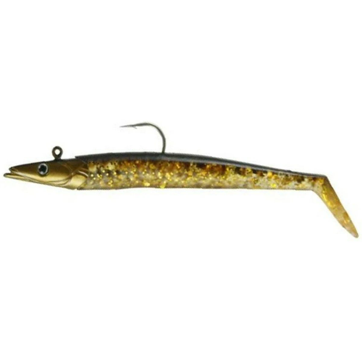 Savage gear Sandeel 12.5 cm 23 gr 2+1 Adet Suni Yem - Brown Gold