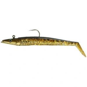 Savage gear Sandeel 12.5 cm 23 gr 2+1 Adet Suni Yem - Brown Gold