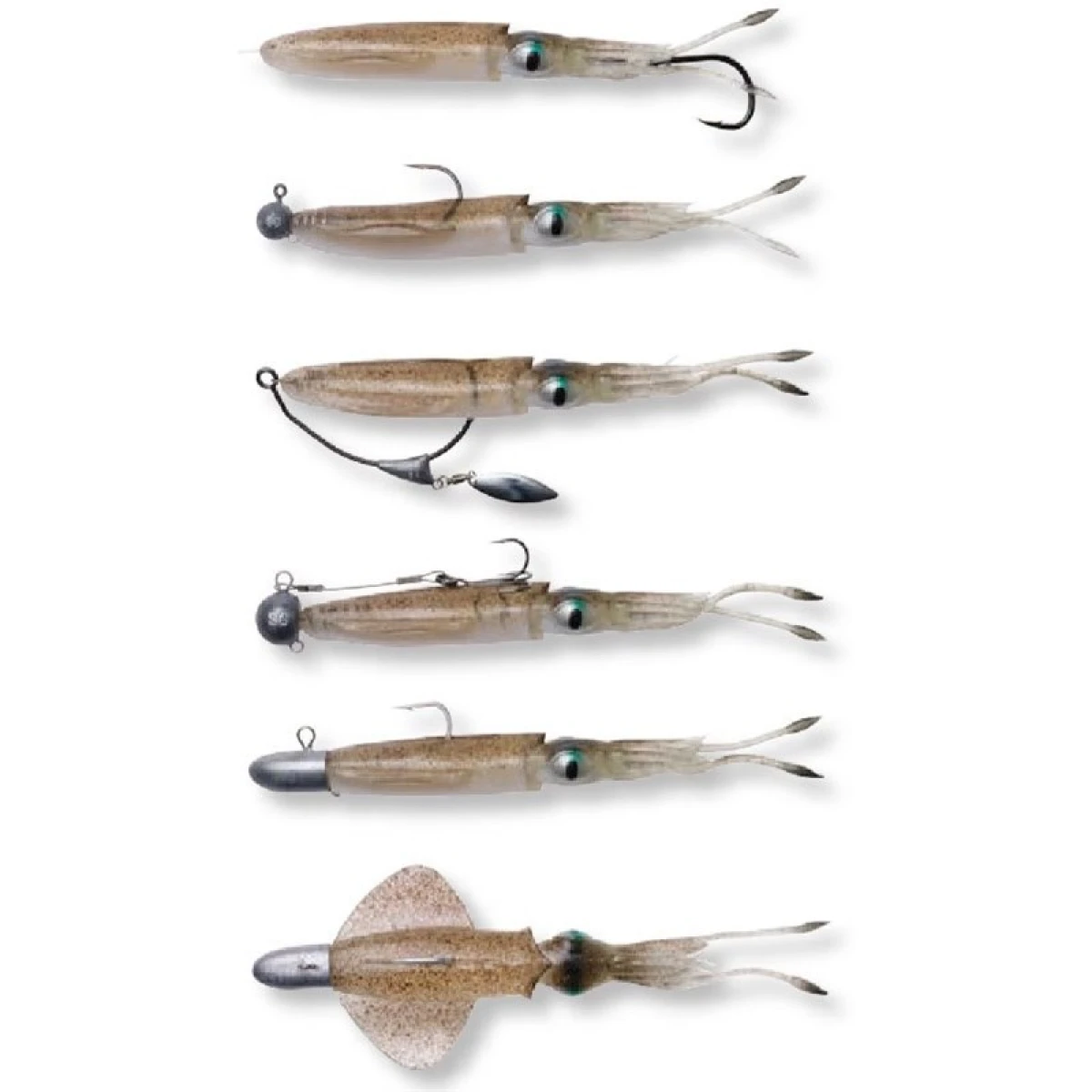 Savage gear Swim Squid 25cm 86g 1 Adet Suni Yem - Green Eye