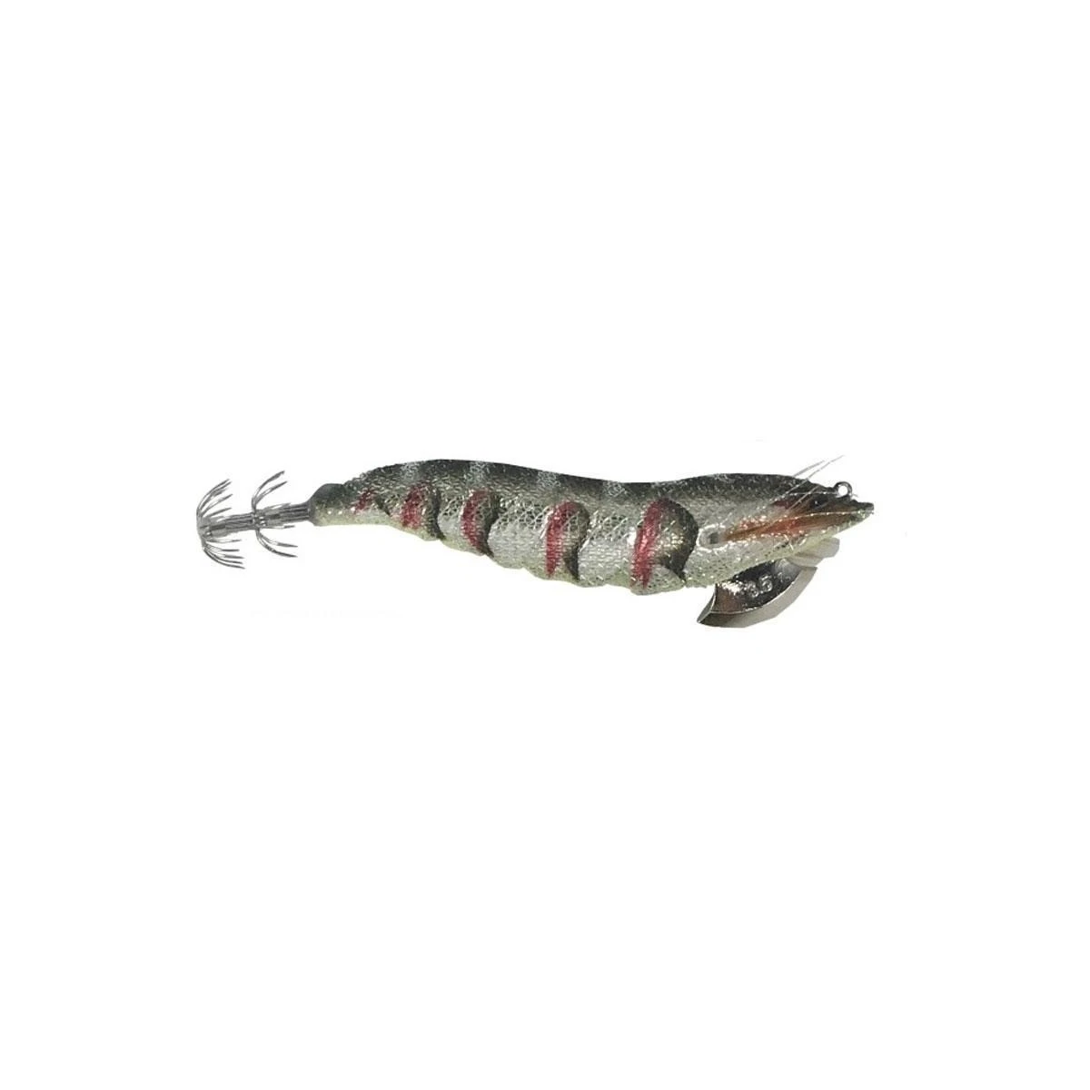 Savage gear 3D Shırımp Egı Jıg 9 cm 23 gr Suni Yem - Cloth Olıve Glow