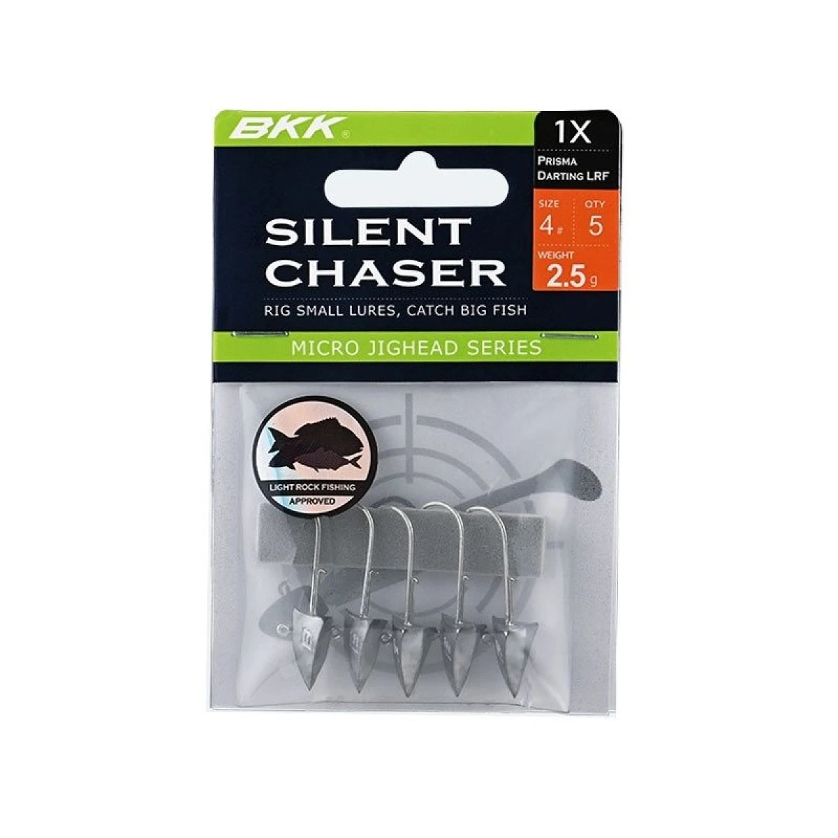 BKK Silent Chaser-Prisma Darting LRF Jighead - 4 no 3.5 gr