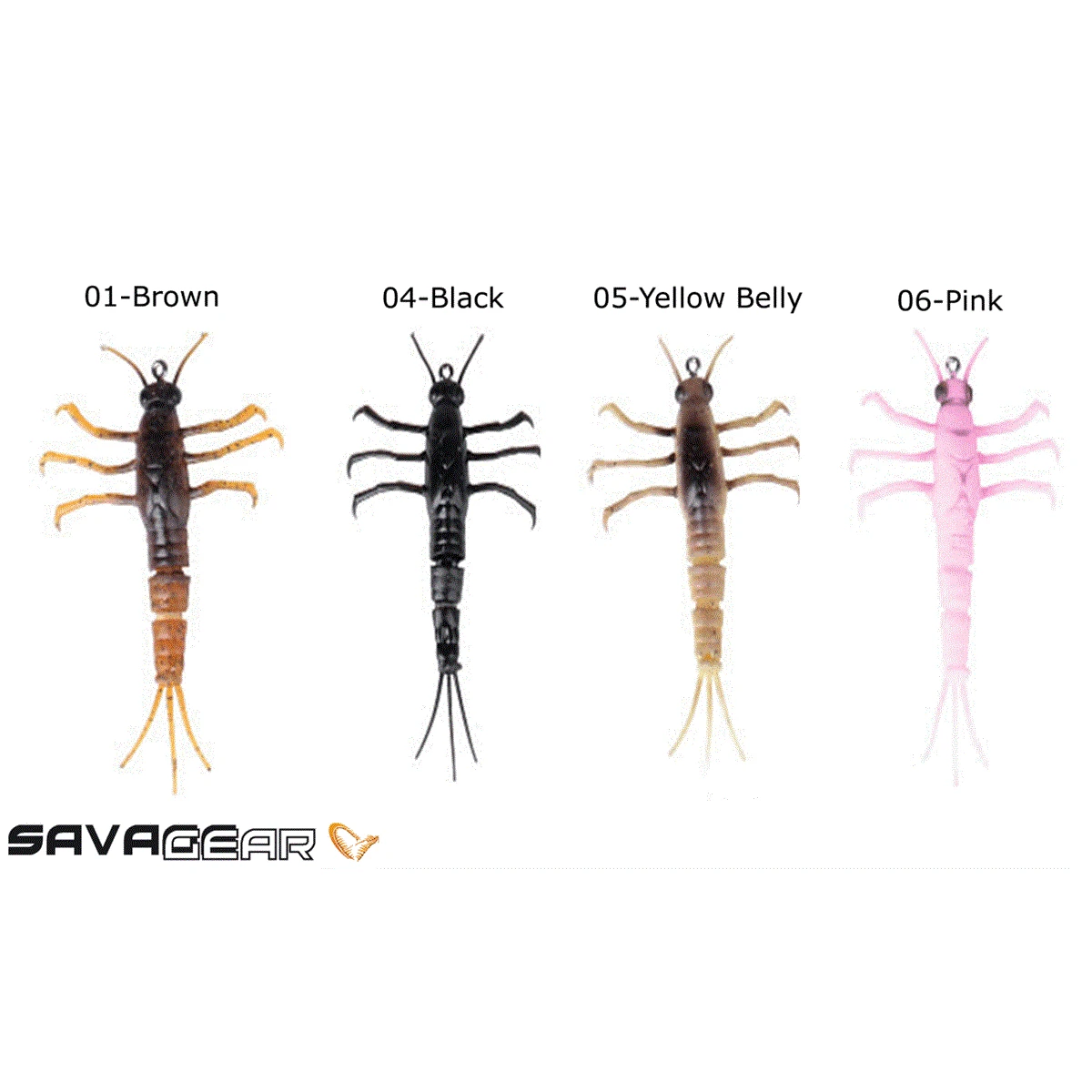 Savage gear 3D TPE Mayfly Nymph 2.5g - 06-Pink