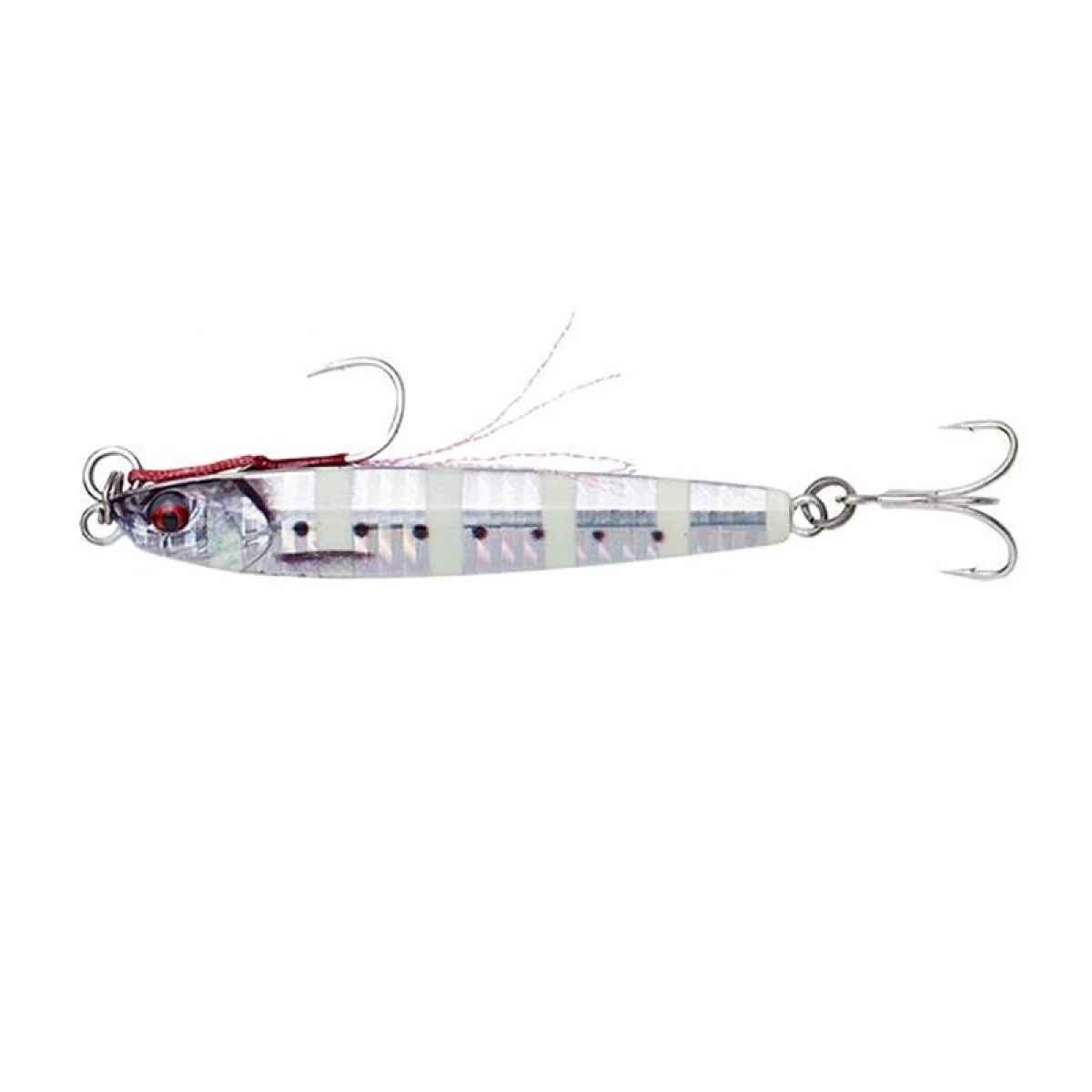 Savage gear 3D Jig Minnow 8 gr 5,4 cm Suni Yem - Zebra Glow