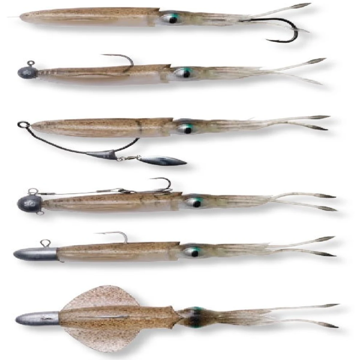 Savage gear Swim Squid 12.5cm 11g 3 Adet Suni Yem - Brown