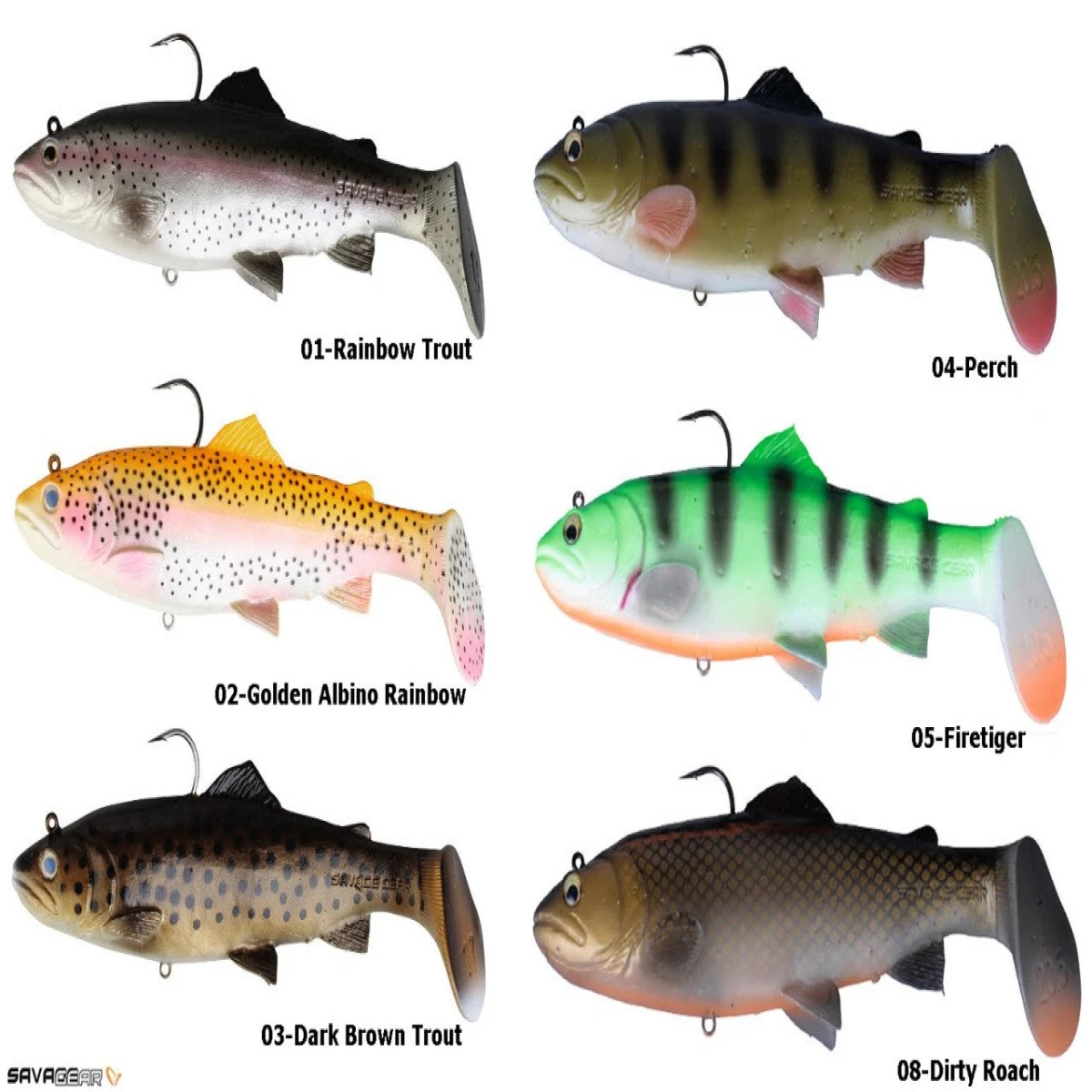 Savage gear 3D Trout Rattle Shad 12.5 cm 35 gr Suni Yem - 05-Firetiger