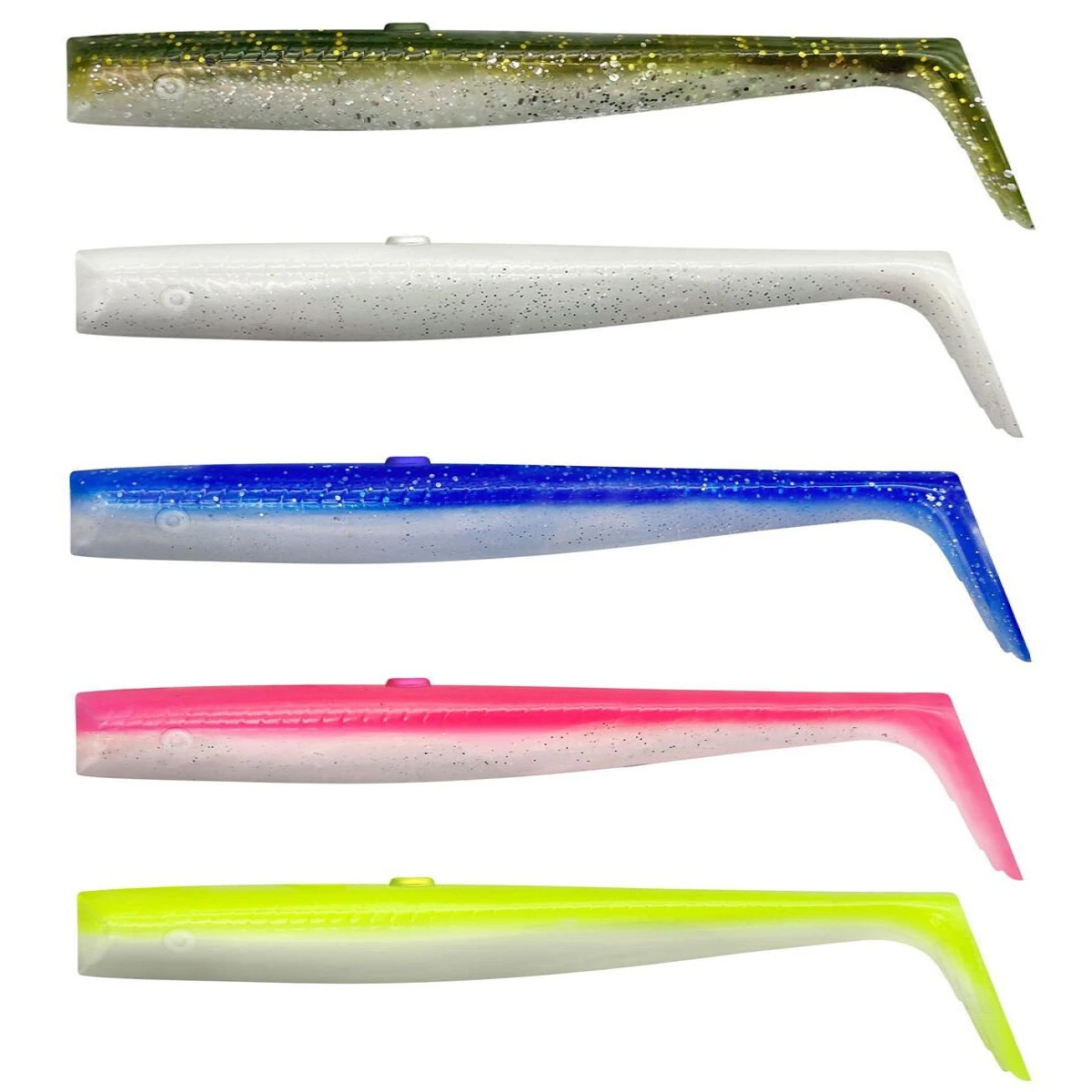 Savage Gear Sandeel V2 Tail 12.5cm 15gr 5-PCS - Lemon Back