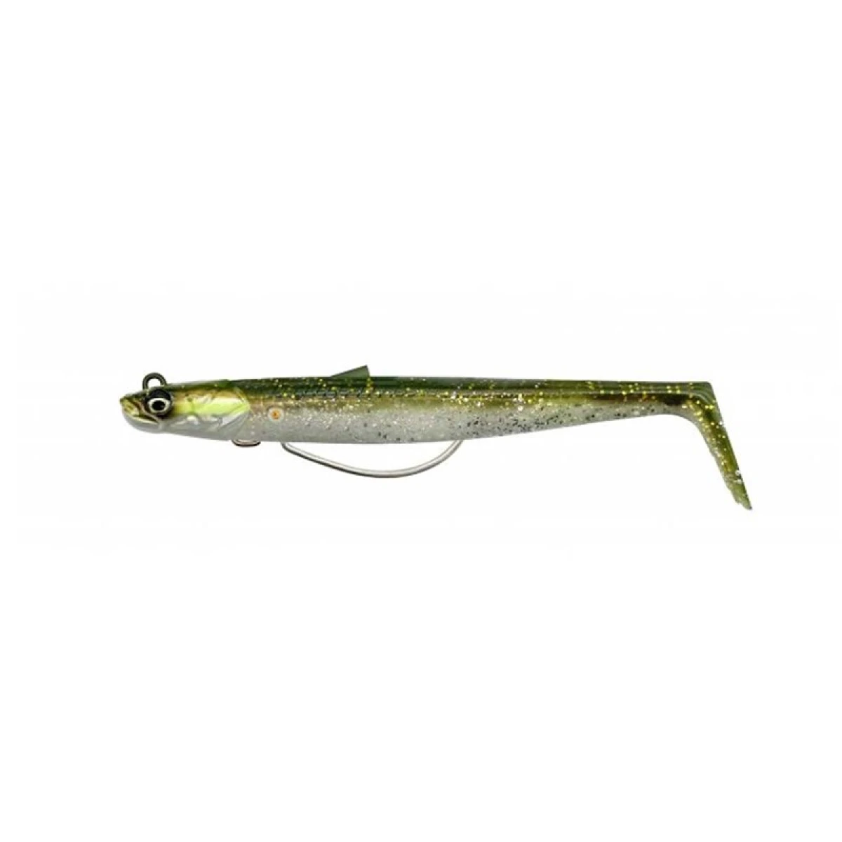 Savage Gear Sandeel V2 Weedless 11.5 cm 22 gr 2+1 - Green Silver