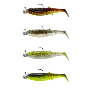 Savage Gear Cannibal Shad 8cm 5gr+7.5gr #2/0 Clear Water 4+4 Adet