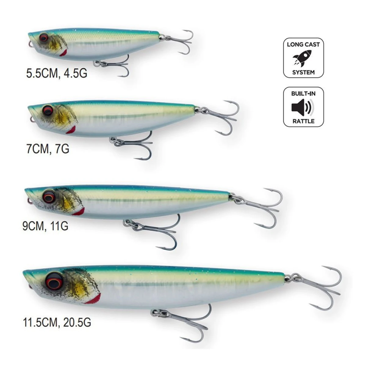 Savage Gear Pop Walker 2.0 7 cm 7 gr F - Sardine