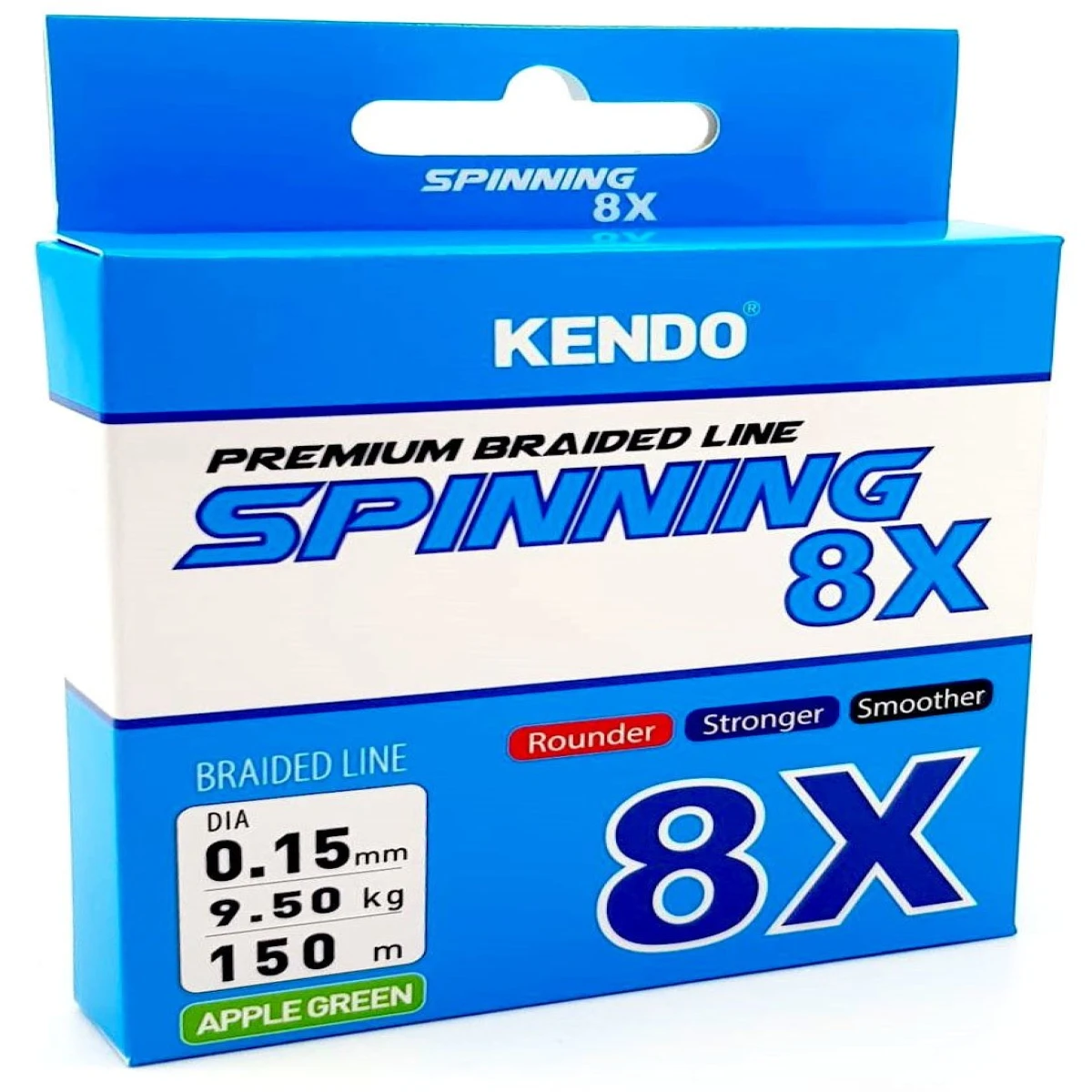 Kendo Spinning 8X Fighting 150 mt Örgü ip (Apple Green) - 0,21mm
