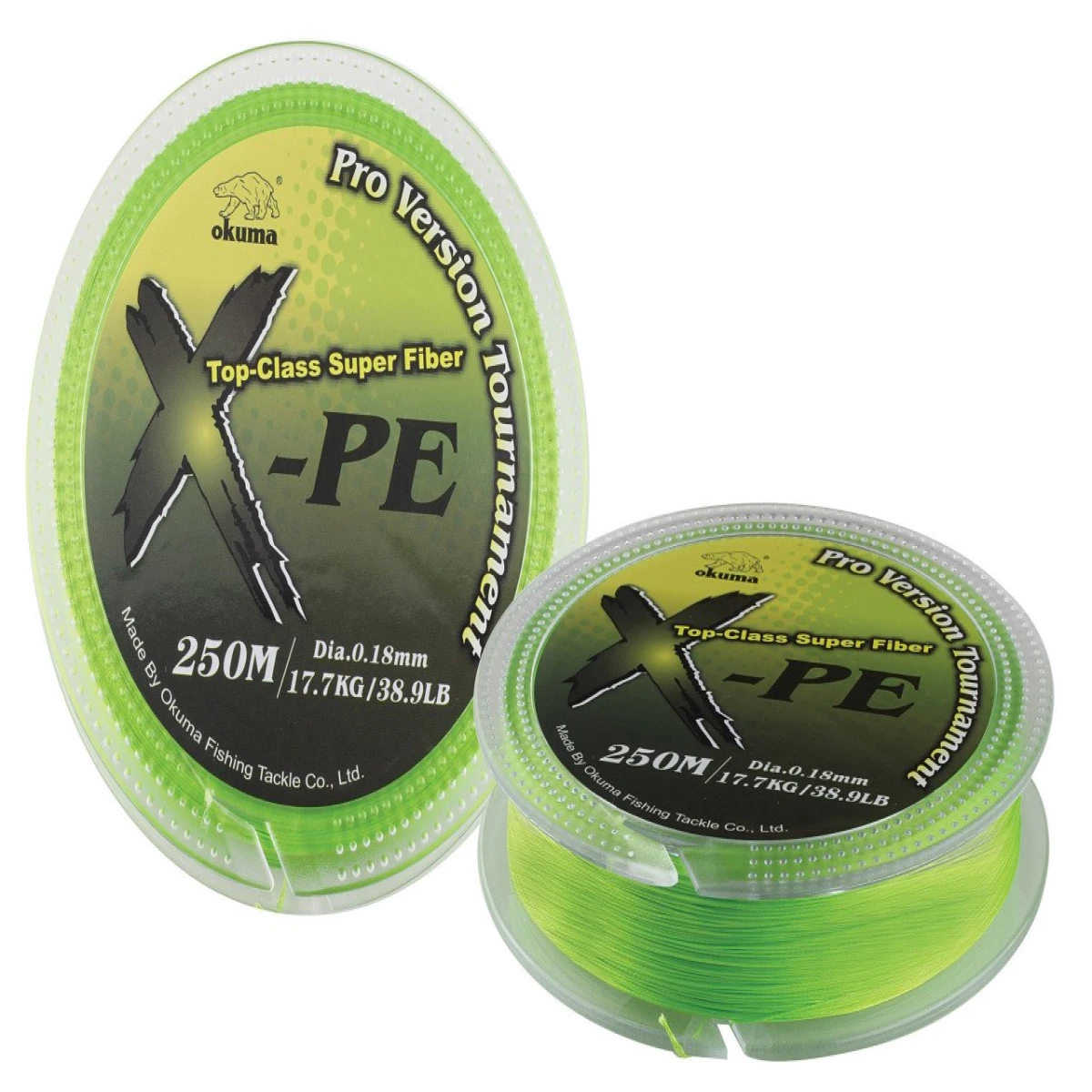 Okuma X-PE Dynema 8 Kat 250 mt Green Örgü İp - 0,12 mm