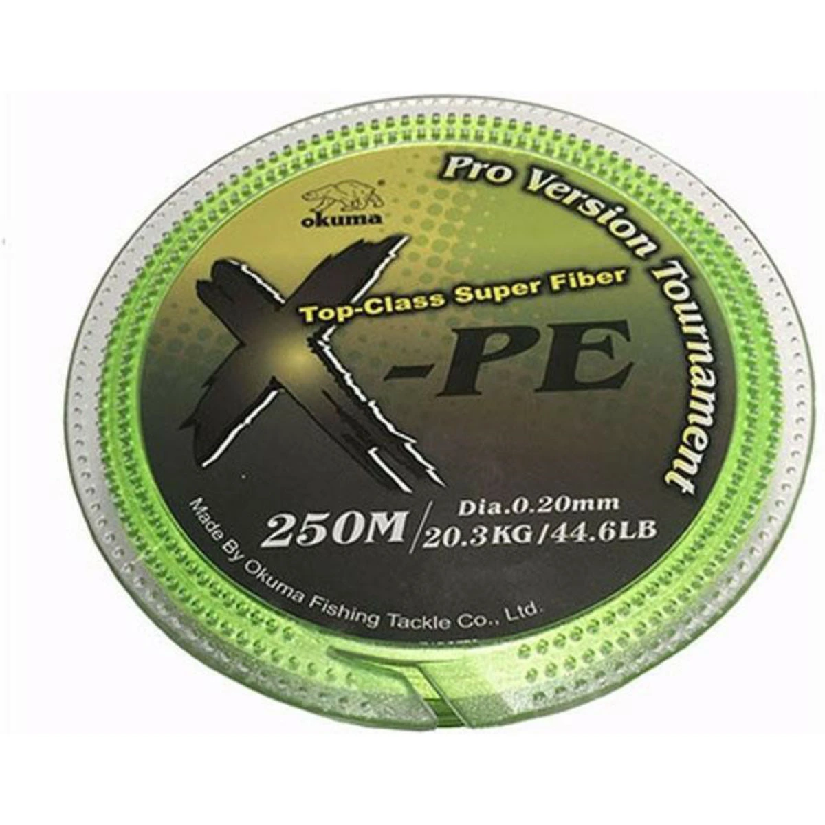 Okuma X-PE Dynema 8 Kat 250 mt Green Örgü İp - 0,20 mm
